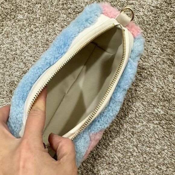 Handmade Colorblock Genuine Shearling Leather Barrel Bag & 3 Strap Styles - Picture 15 of 16